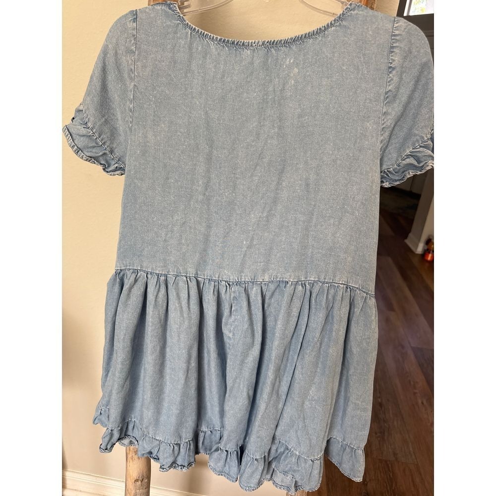 Free People Sadie Denim Tunic Size Small Dress - Light‎ and Airy - Picture 8 of 9